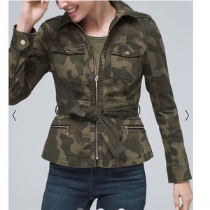 White House Black Market camo jacket